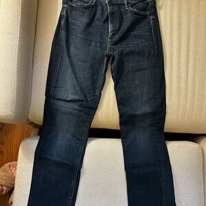 MOTHER Denim Mid Rise Dazzler Ankle in Squeeze Play